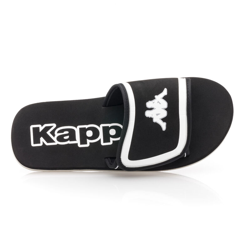 Férfi fekete flip-flop papucsok / tanga szandálok