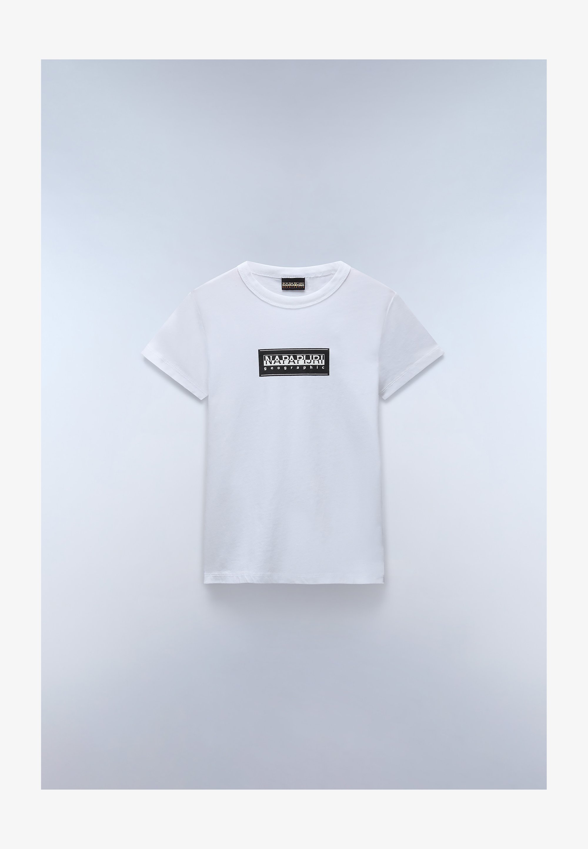 Napapijri CHAMOIS UNISEX - T-shirt stampata - bianco brillante