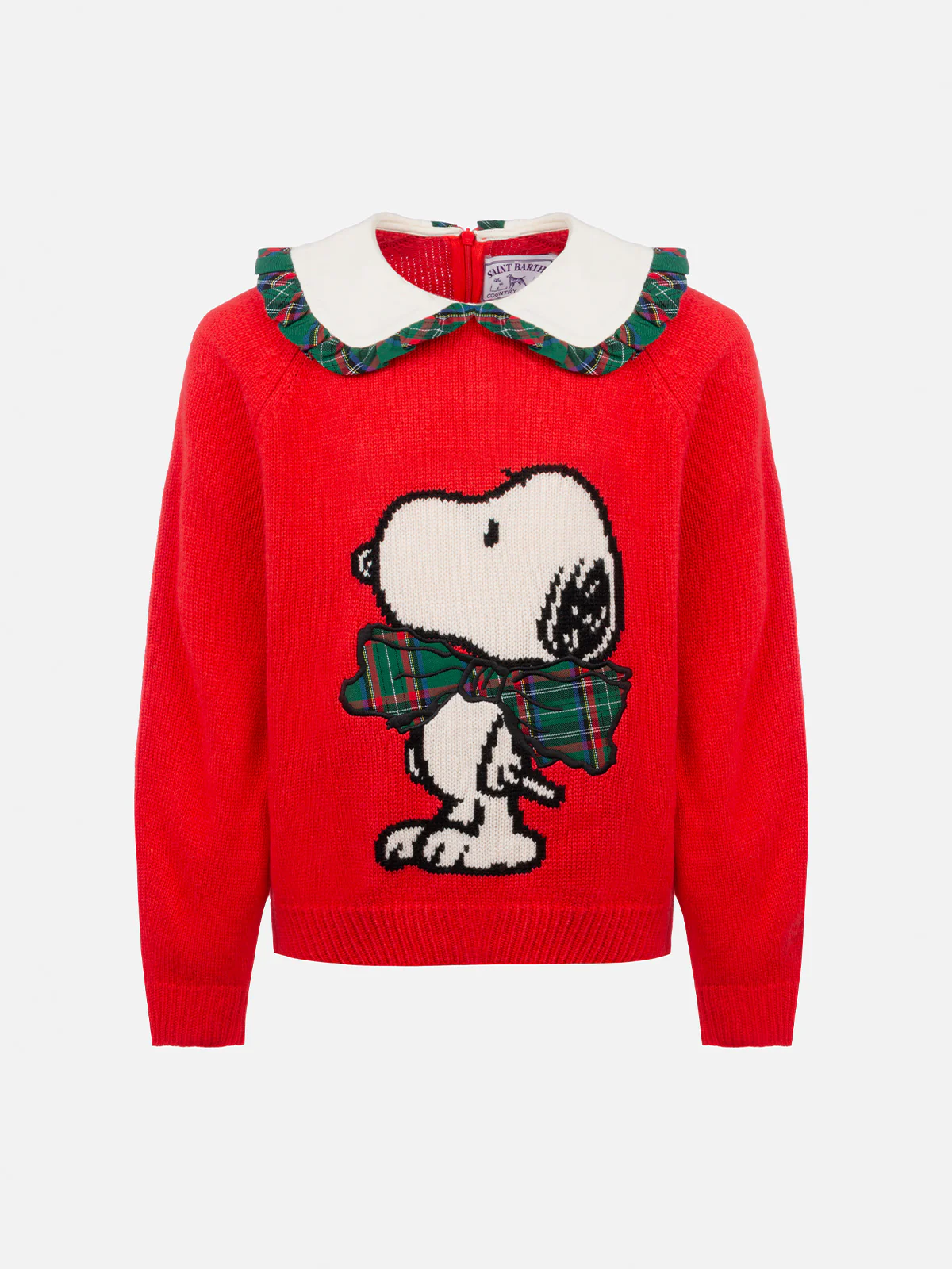 Rode trui voor meisjes van Calia met Snoopy-patch | SNOOPY PEANUTS SPEC