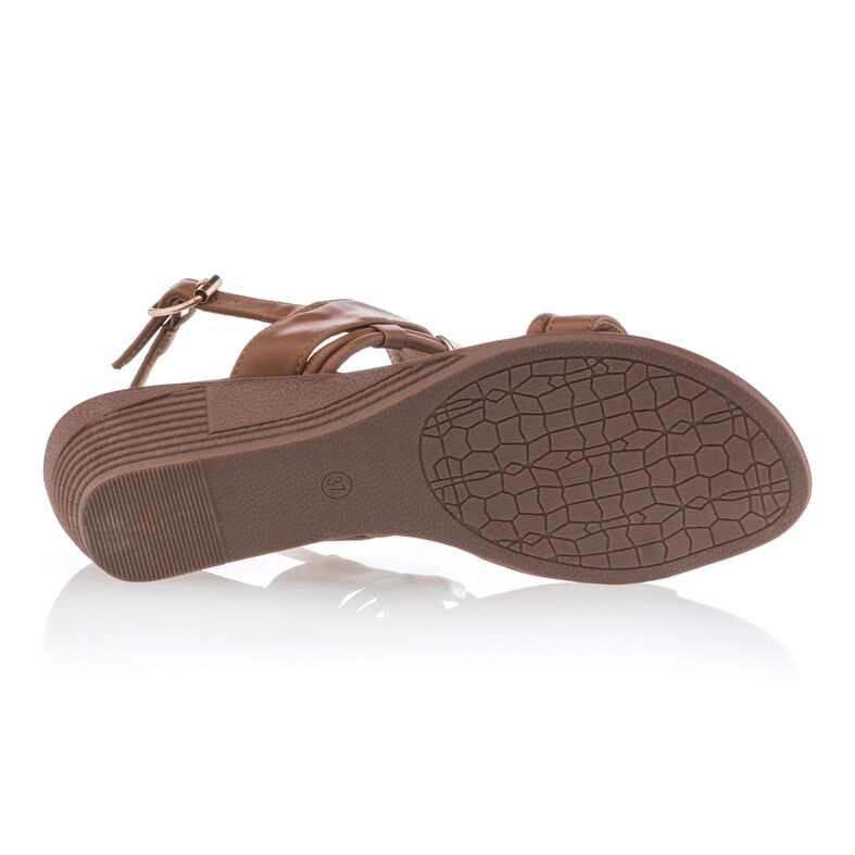 Sandalias marrones para mujer / Zapatos de punta abierta