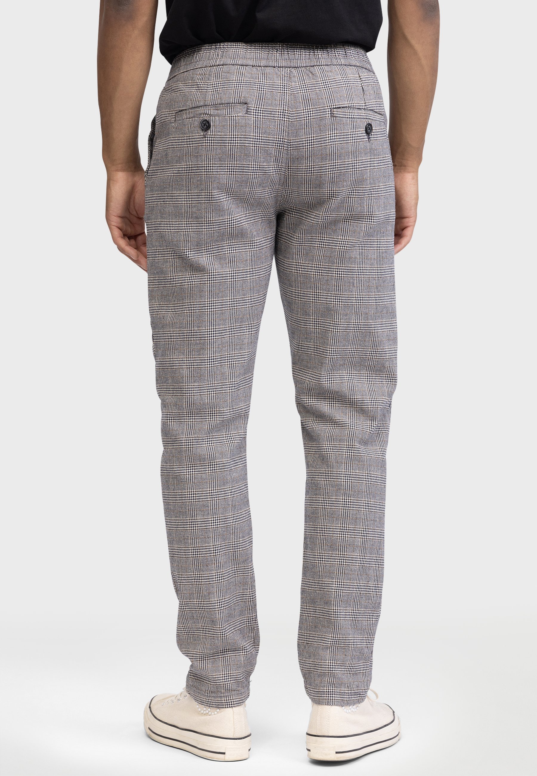 Redefined Rebel KING PANTS - Hose - grau/senffarben