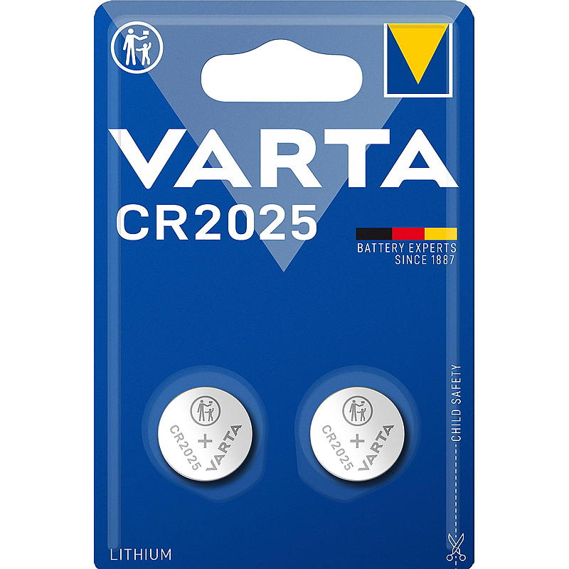 Varta knappcellebatteri 2-pakning CR2025 Varta