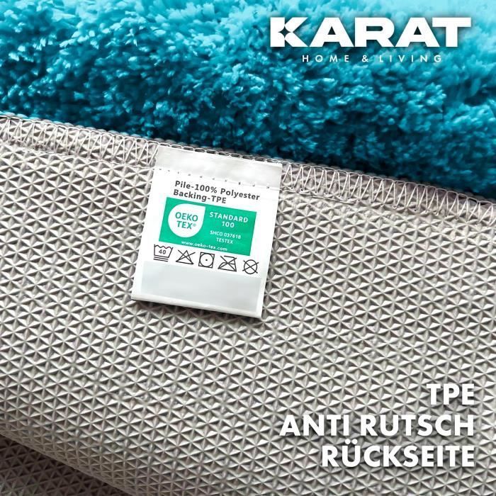 Tapis de bain Atlantis Rectangulaire Dos antidérapant Turquoise 60 x 100 cm