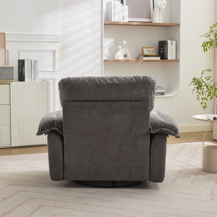 Canapé 2 Places et Fauteuil en Chenille Gris avec Mousse à Mémoire de Forme - Design Moderne - Salon - Dim: 160x87x73cm + 87x73x73cm