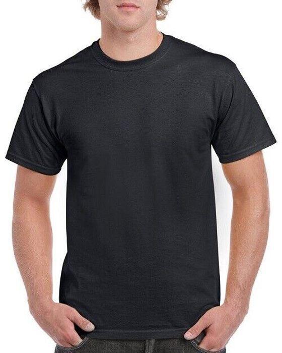 Camiseta para hombre - GILDAN - Pack de 3 - 100% algodón - Manga corta - Negra