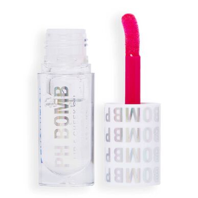 Makeup Revolution PH Bomb Lip & Cheek Oil prilagodljivo barvno olje za ustnice in lica 4,5 ml