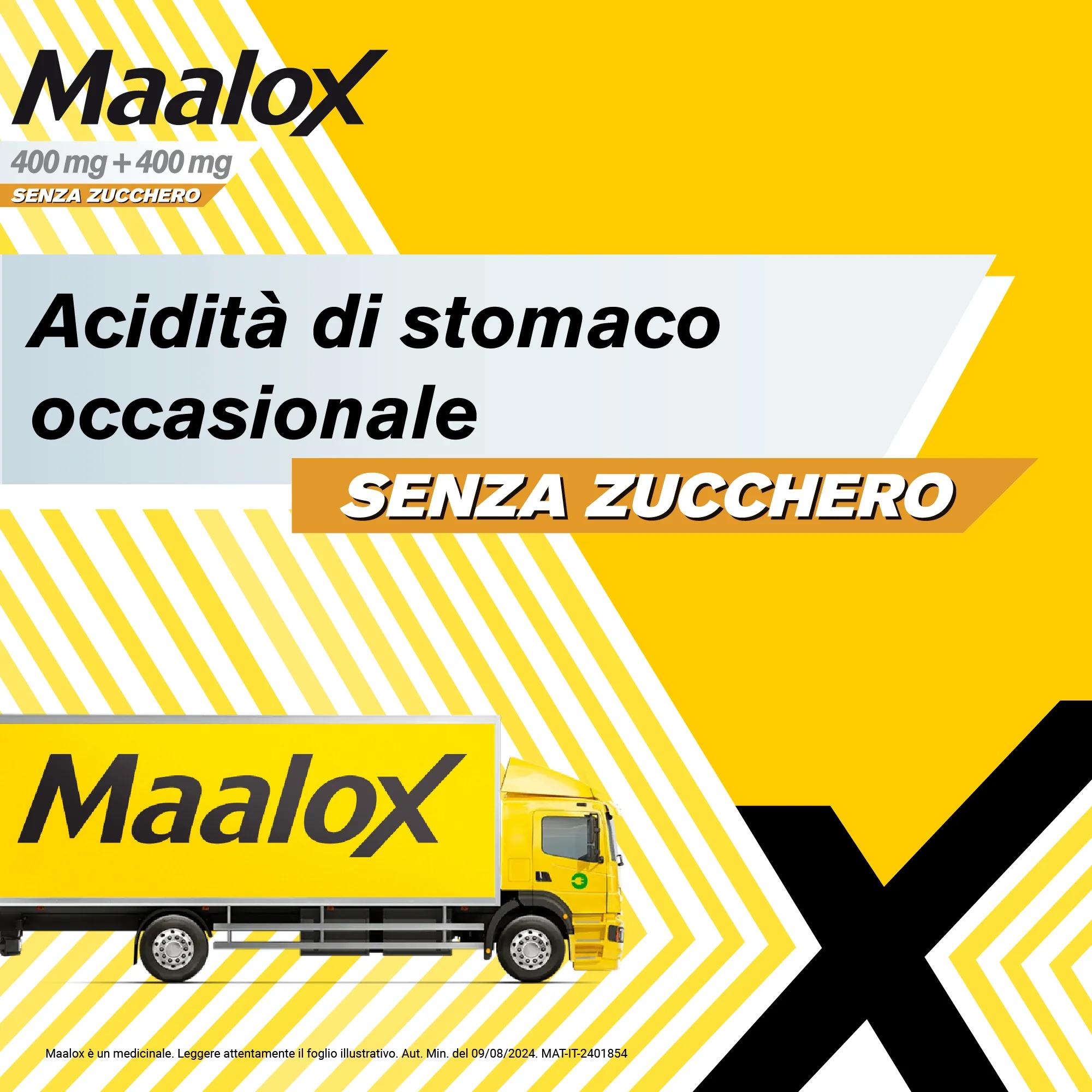 MAALOX Maalox sans sucre, 30 comprimés antiacides à croquer, saveur citron