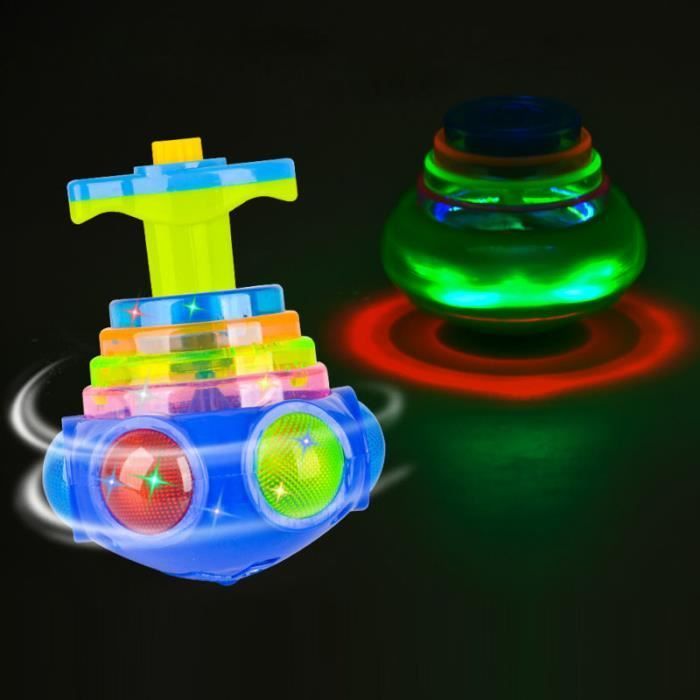 Jouet Lumineux - UFO - UFO-Toupie - 2pcs - Piggy LED - Musique