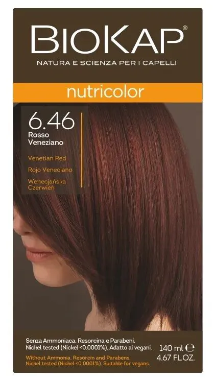 Biokap Nutricolor Farba do włosów, 6.46 Wenecjańska Czerwień