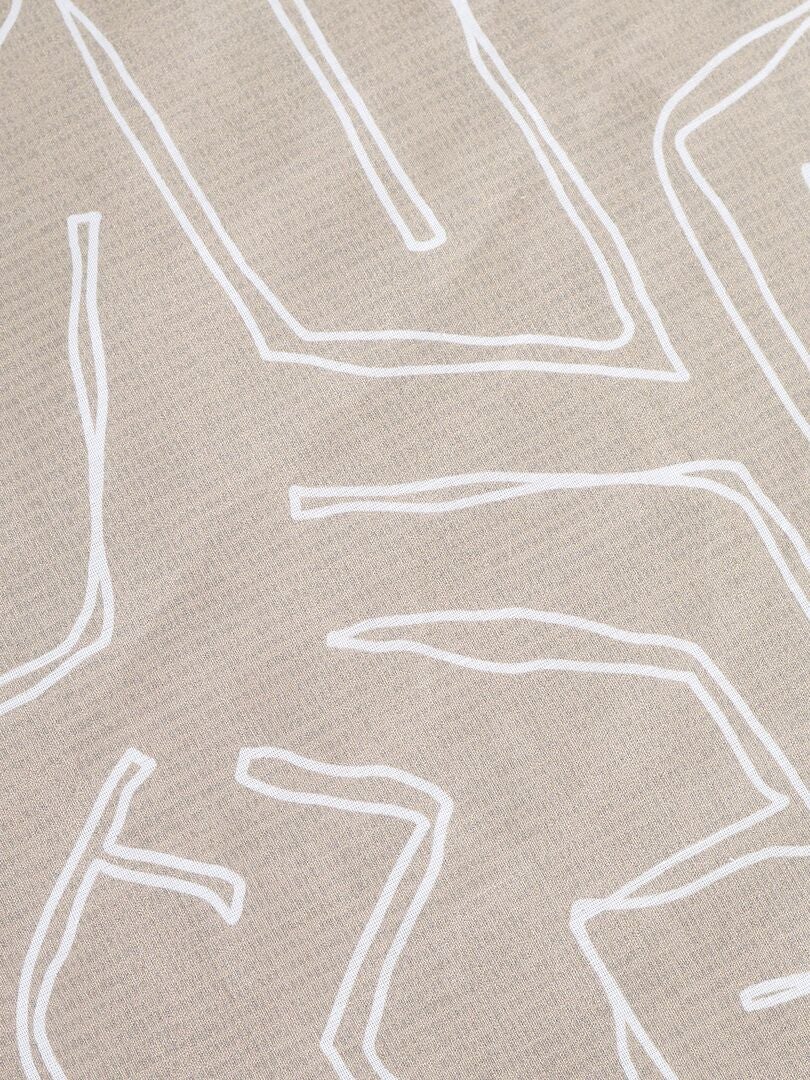 Complete beddenset - tweepersoonsbed - BEIGE