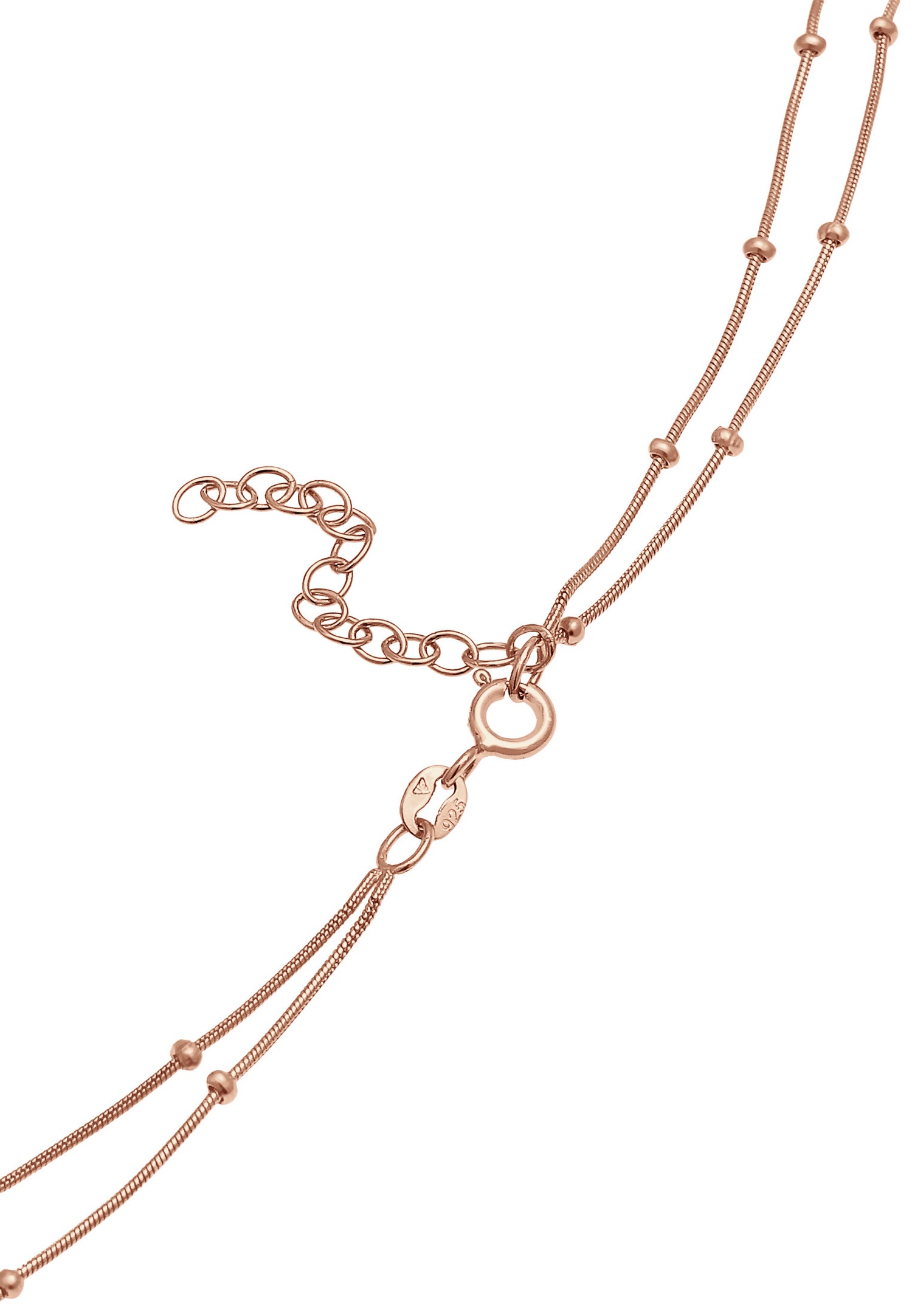 Elli Femmes Choker Boule Couches Plaquette Pendentif Basique en Argent Sterling 925