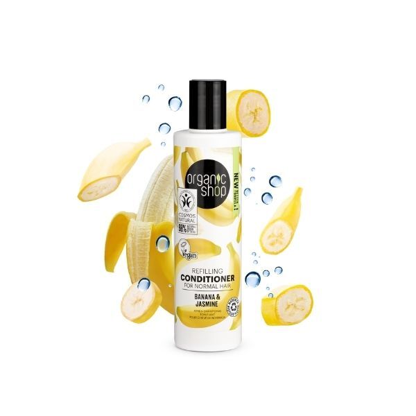 Condicionador de reposição Organic Shop para cabelos normais, 280ml