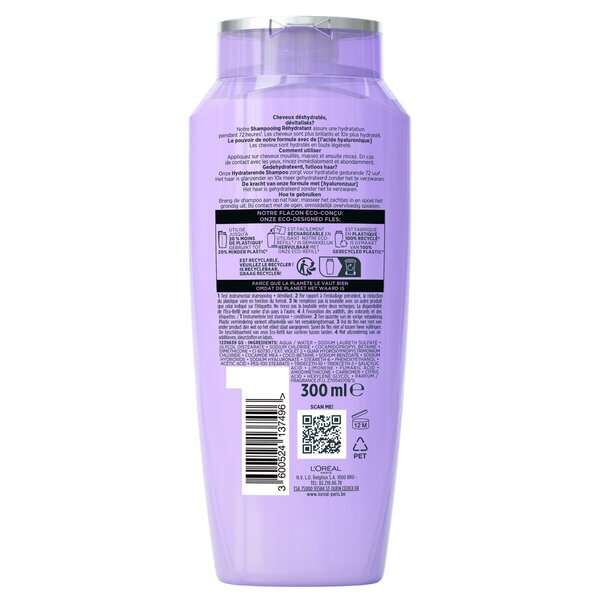 Ενυδατικό Σαμπουάν L'Oréal Paris Elseve Hydra Hyaluron 300ml