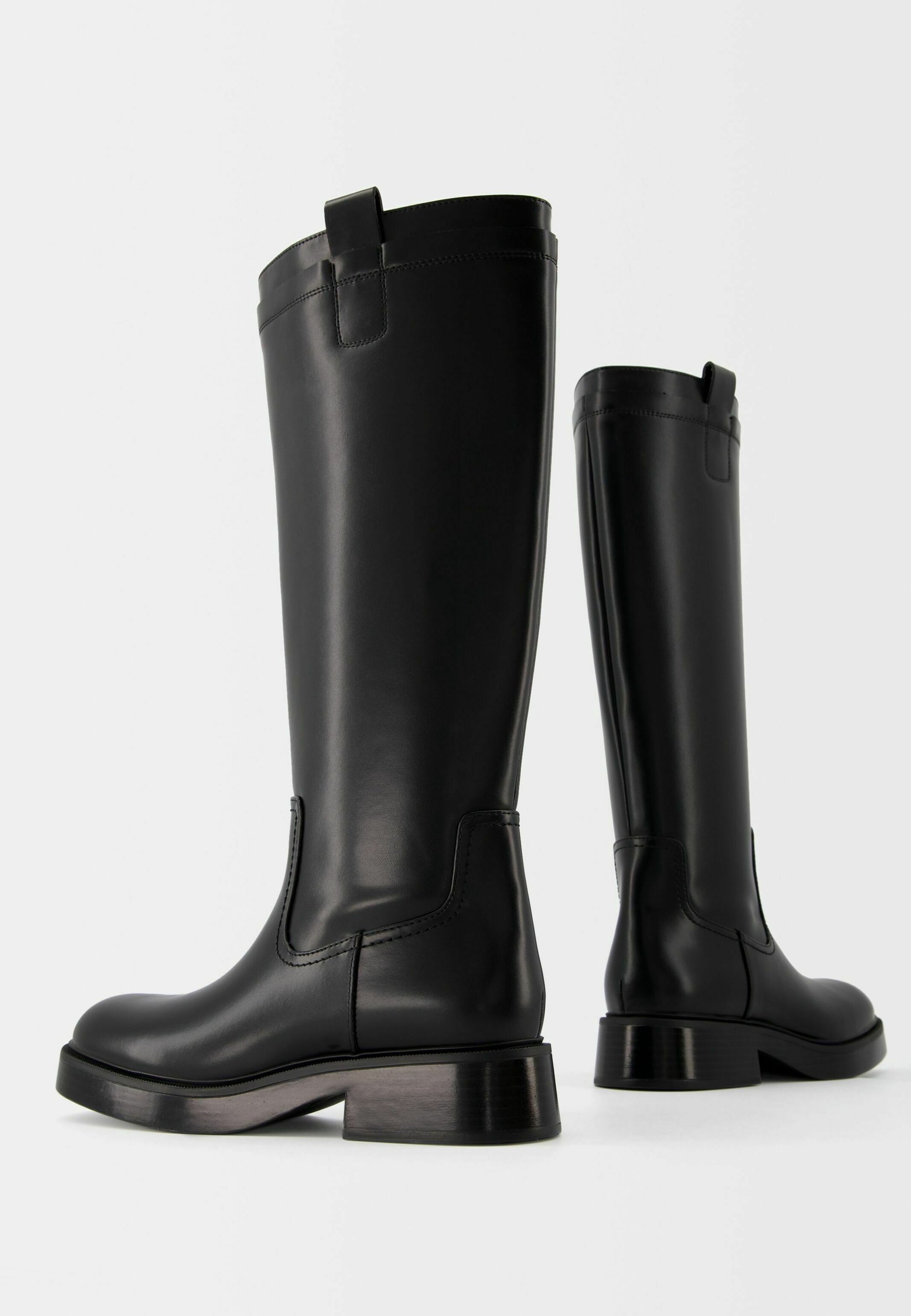 Bershka Plateau-Stiefel – schwarz