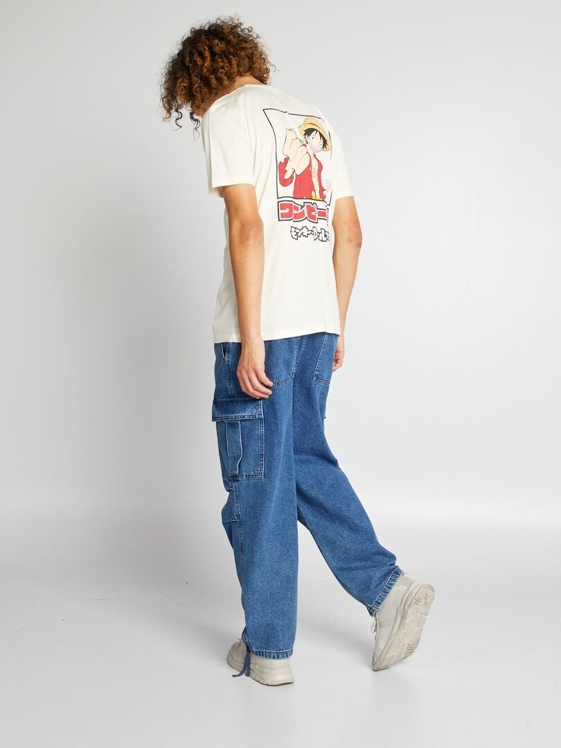 Camiseta de manga corta de una pieza - BLANCA