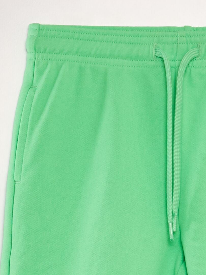 Bermudas de felpa francesa - VERDE