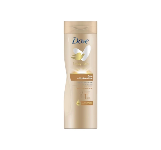 Dove Body Love Care   Visible Glow Self-Tan Lotion brązujące mleczko do ciała skóra jasna 250 ml