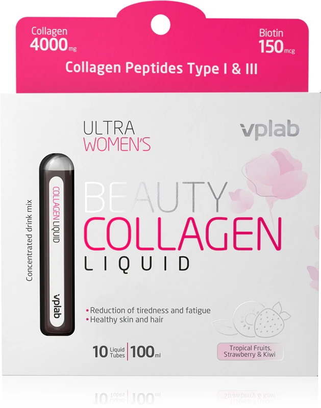 VPLab Beauty Liquid Collagen prehransko dopolnilo s kolagenom v ampulah