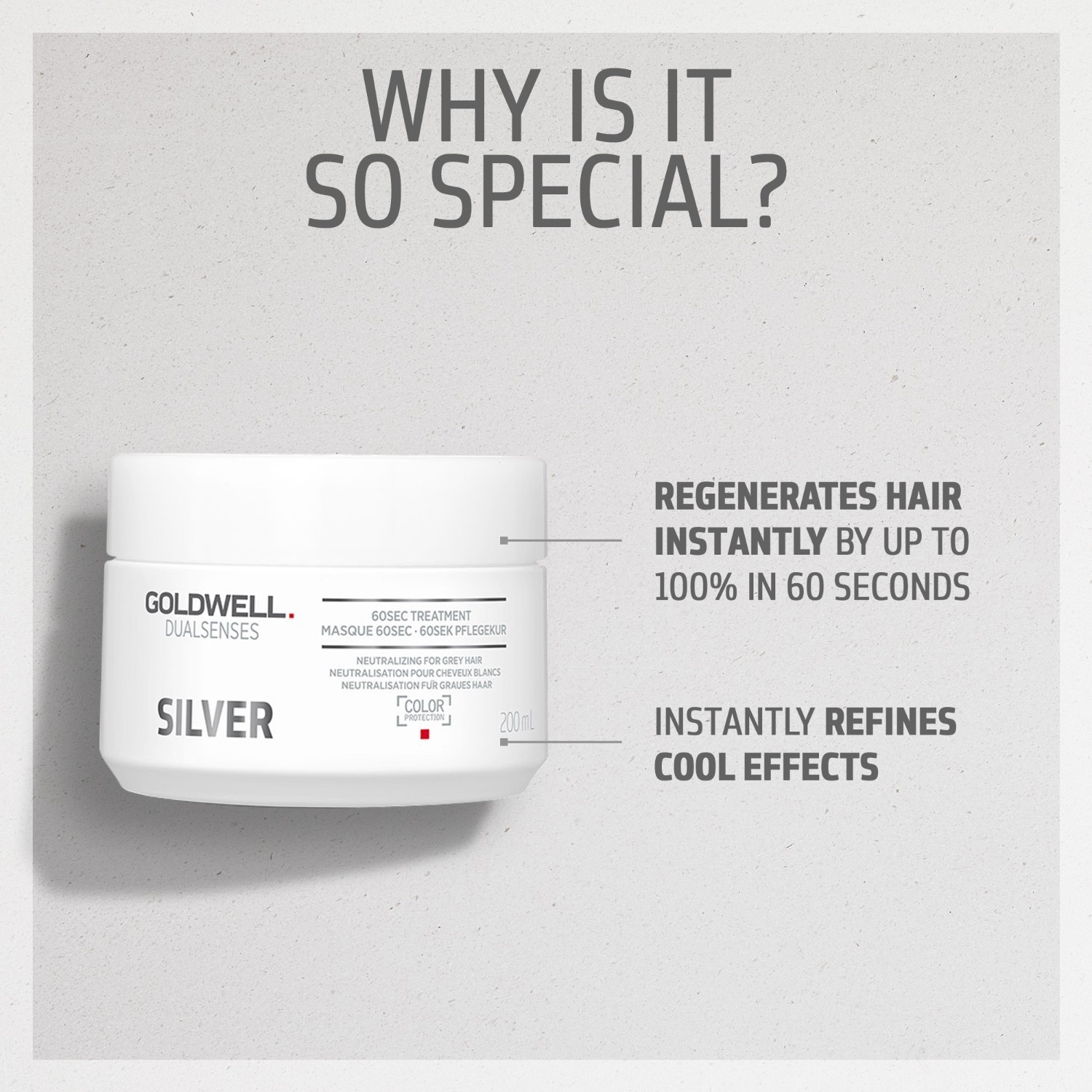 Goldwell Dualsenses Silver tretman za kosu, tretman od 60 sekundi - 200 ml