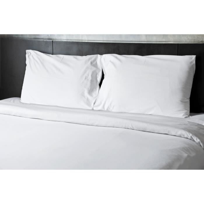 Lenzuolo piano - HOME LINGE PASSION - microfibra 82 g - 240 x 300 cm - Bianco
