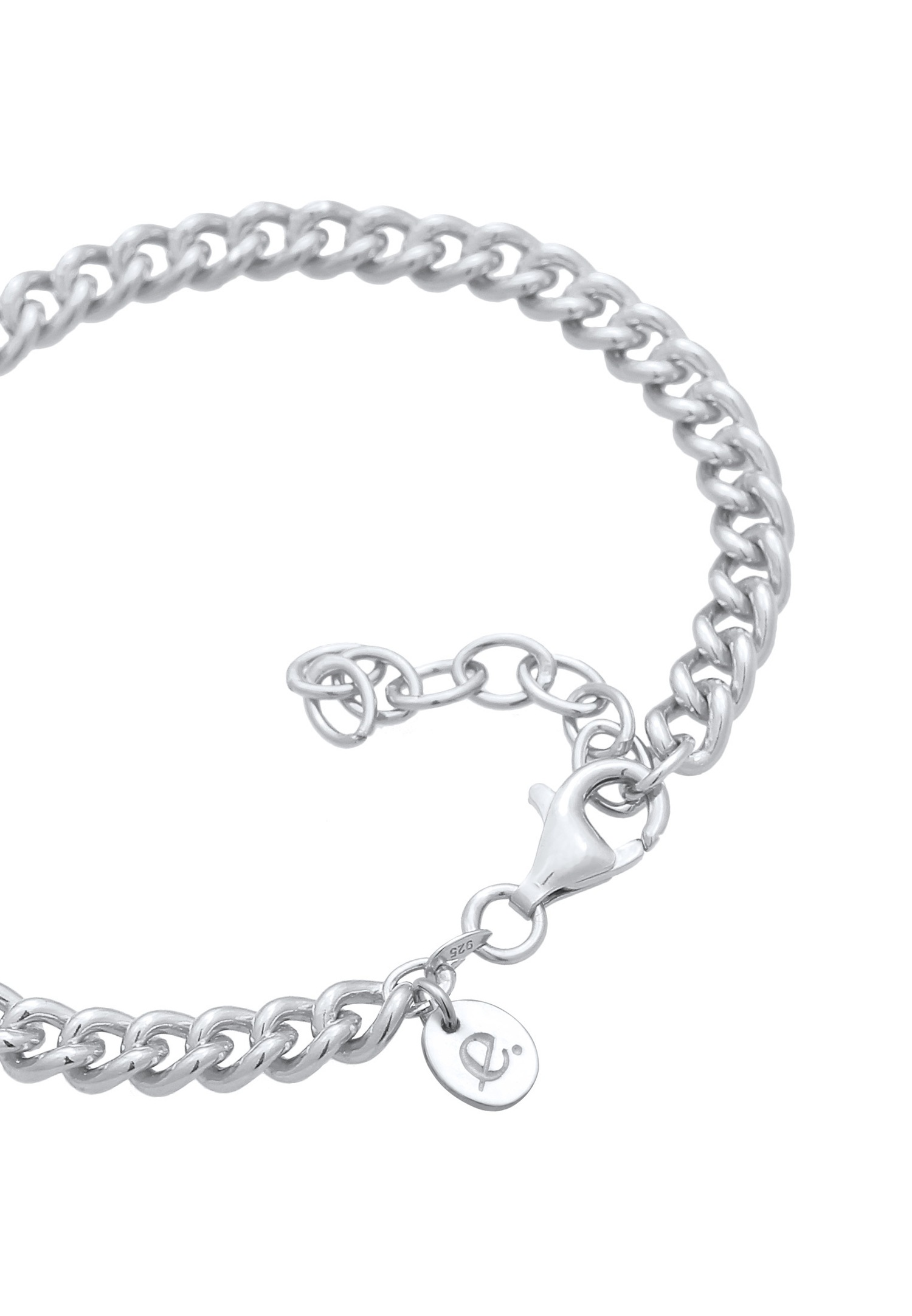 Elli PREMIUM Femmes de base massif en argent sterling 925 rhodié