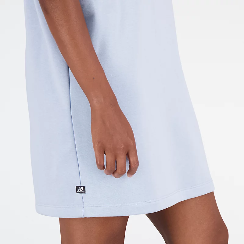 Sukienka frotte Femme Essentials Stacked Logo med nadrukiem med kolorze jasnoszarym