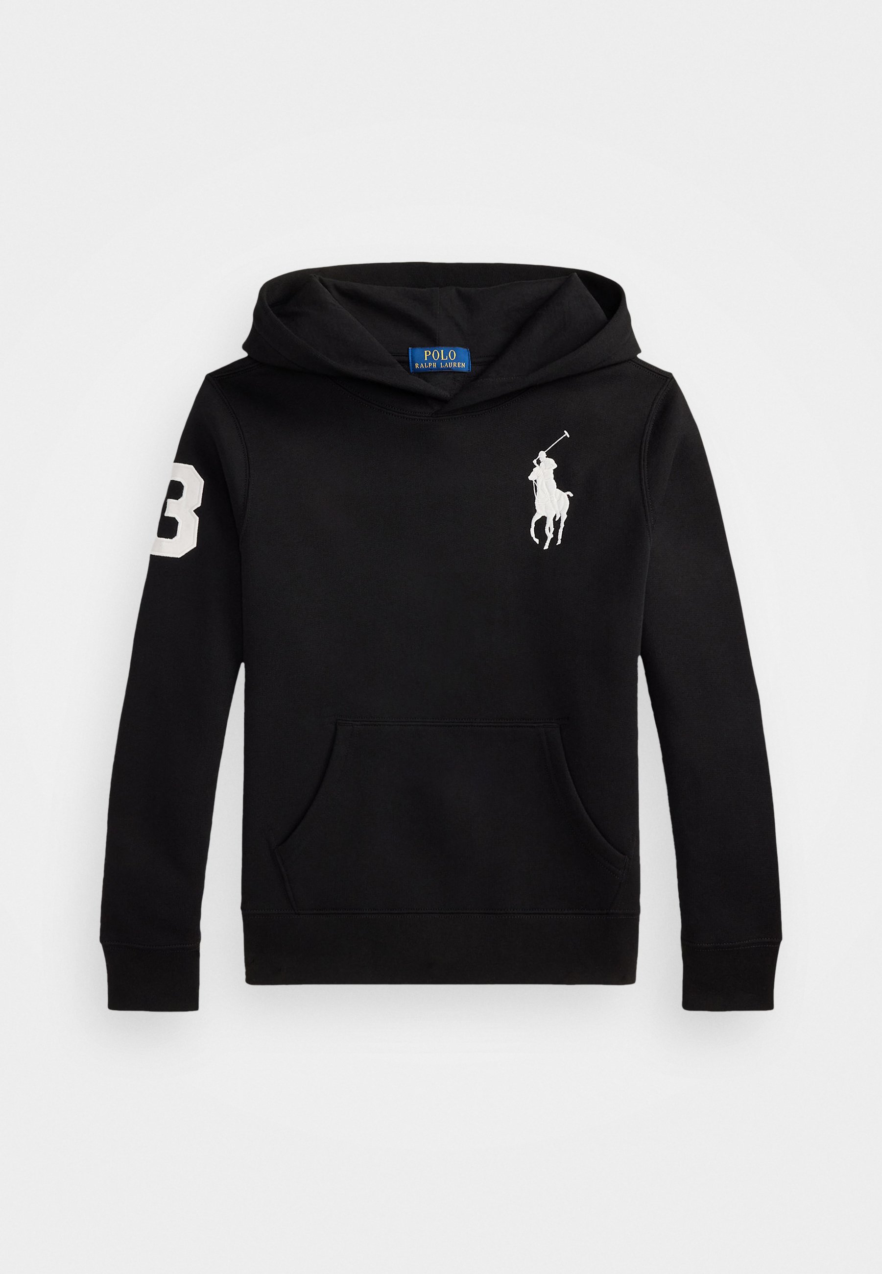 Sweat à capuche unisexe Polo Ralph Lauren BIG PONY en polaire - Noir