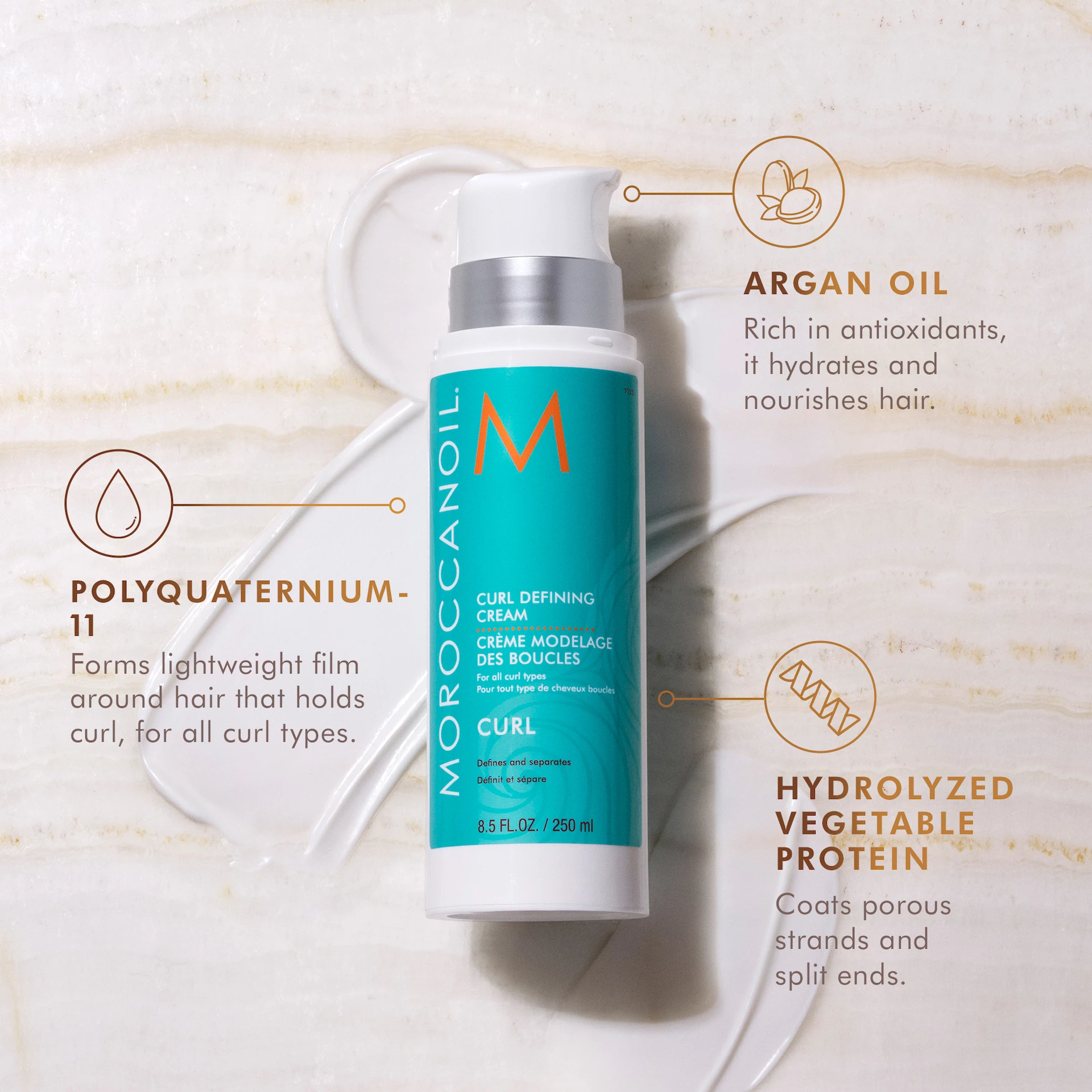 Göndörítő krém 250 ml - Moroccanoil