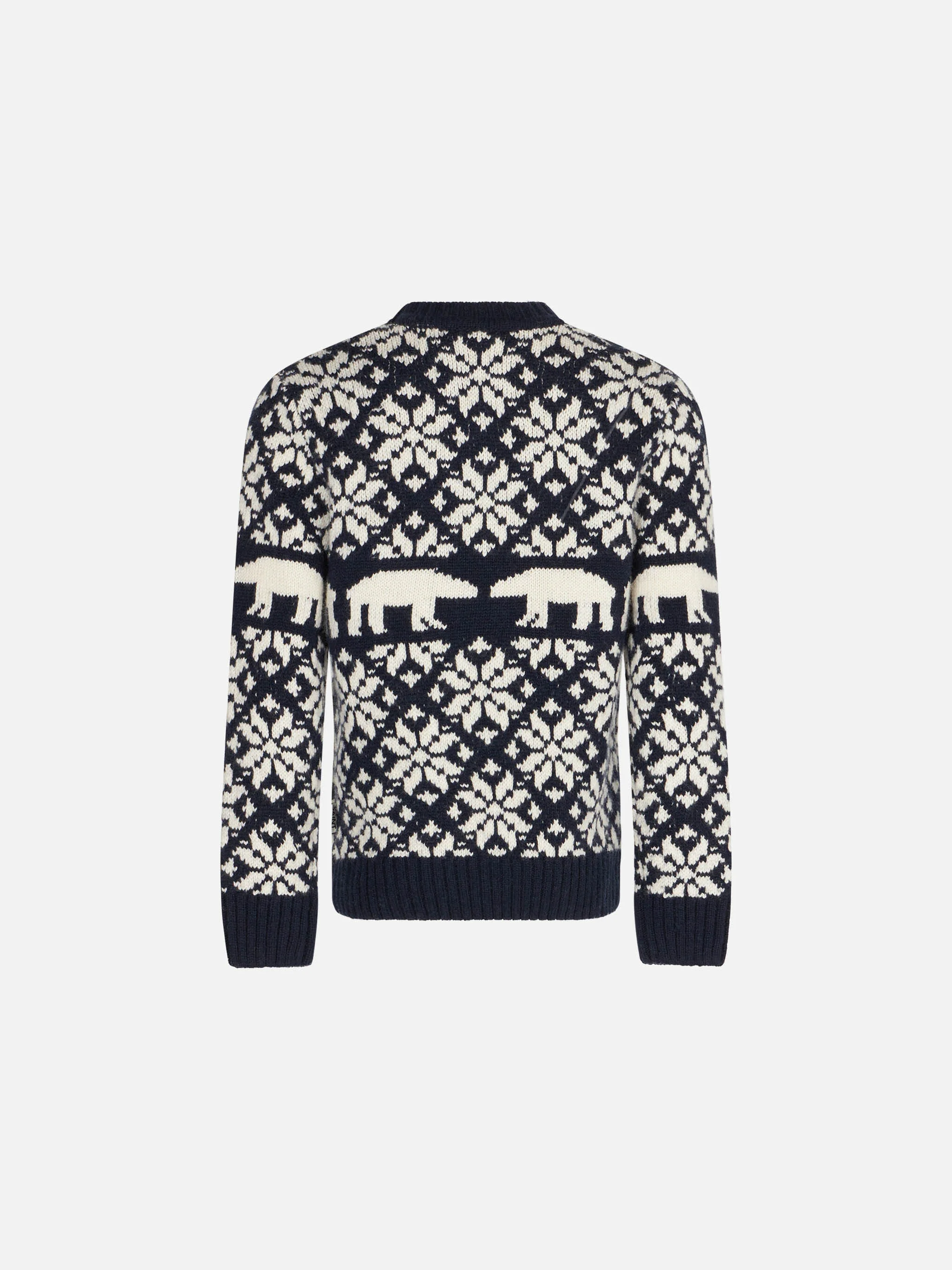 Maglione da bambino girocollo con fantasia norvegese