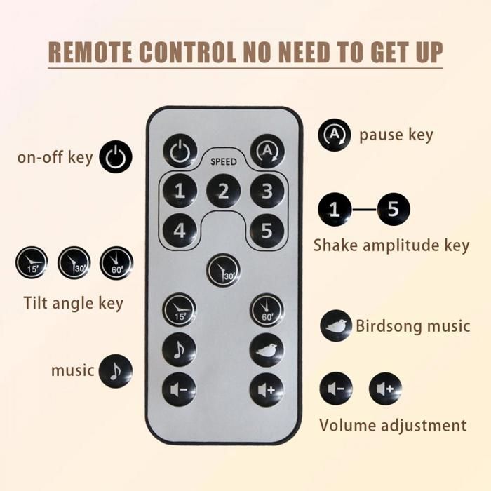 Columpio eléctrico para bebé MIPAN - Con música + control remoto + mosquitera + juguete - Arnés de 4 puntos - Ajustable - Caqui