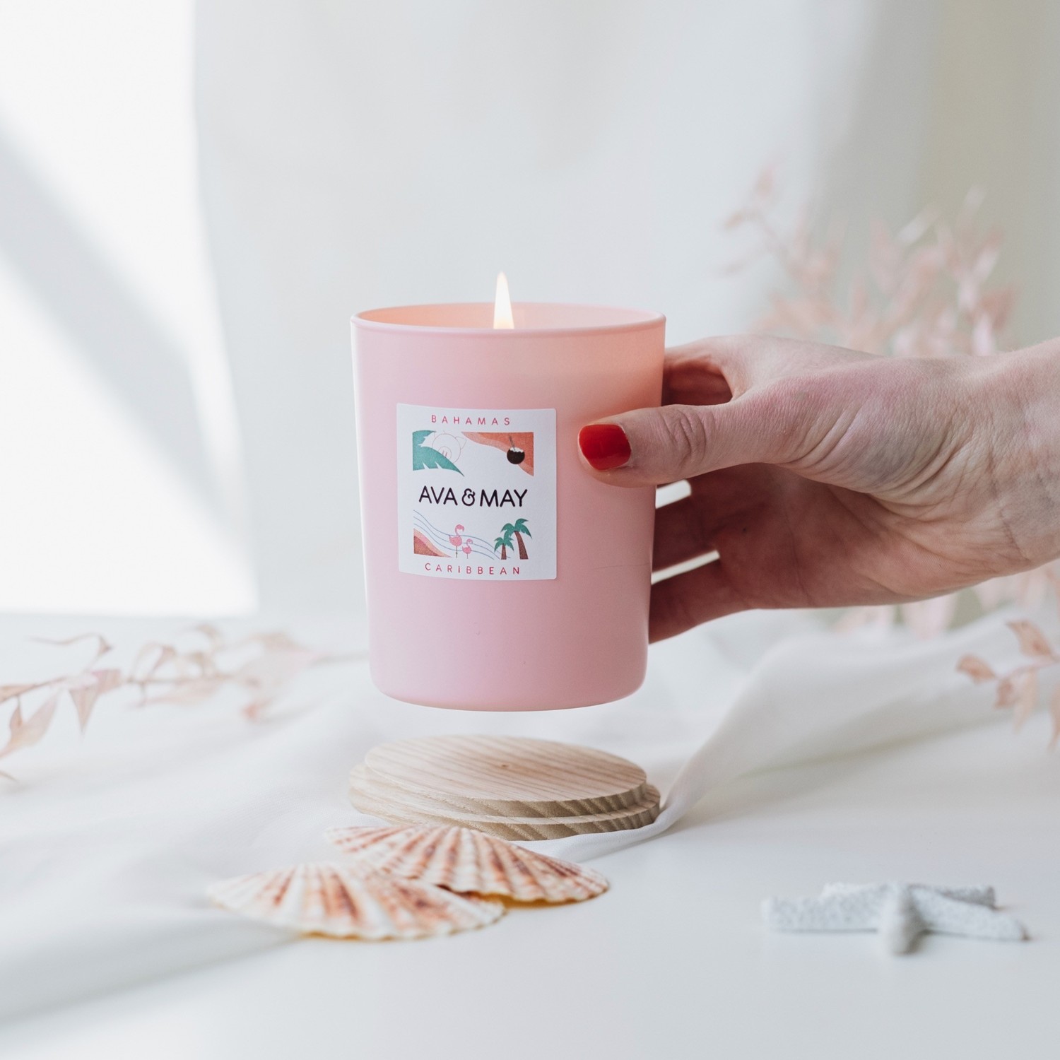 AVA & MAY Bougie parfumée Santorin