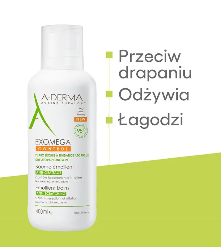A-Derma Exomega Control Balsam emolient, 400 ml