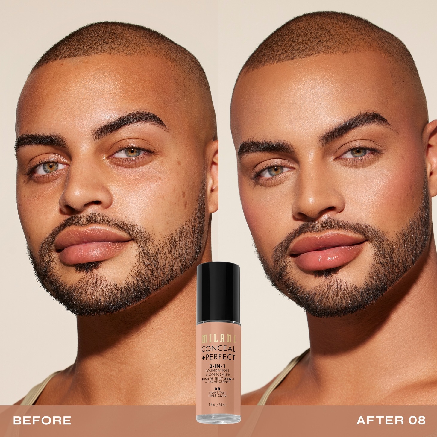 Milani puder 2-u-1 korektor + - 30 ml