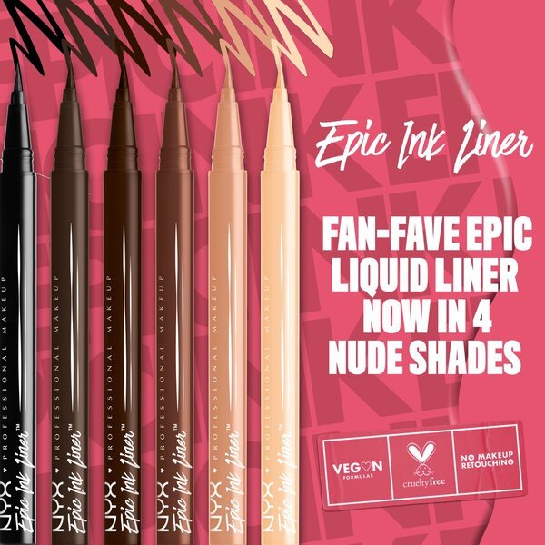 NYX Professional Makeup Epic Ink Ajlajner u nijansi 04 Milk Chocolate crna, 1ml