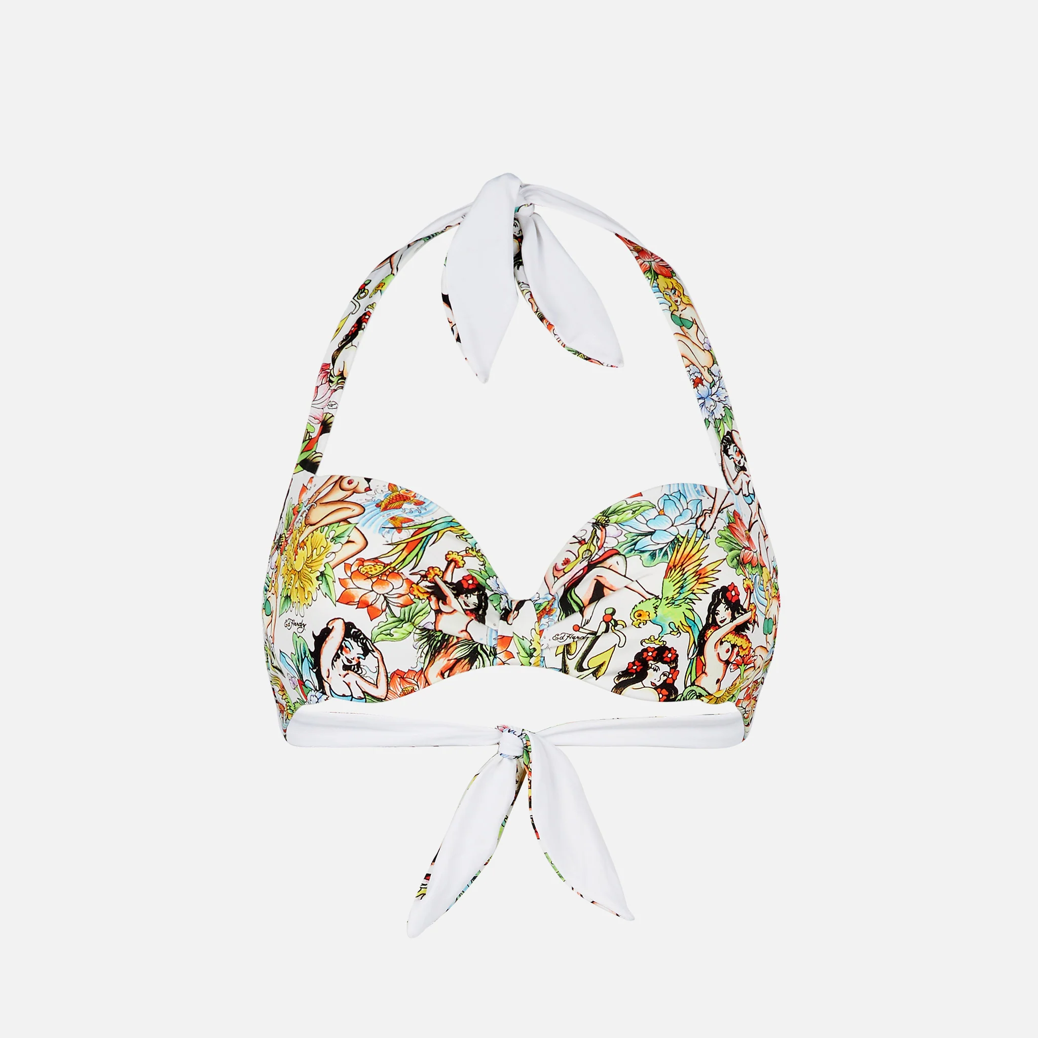 Bralette top met tattoo-print