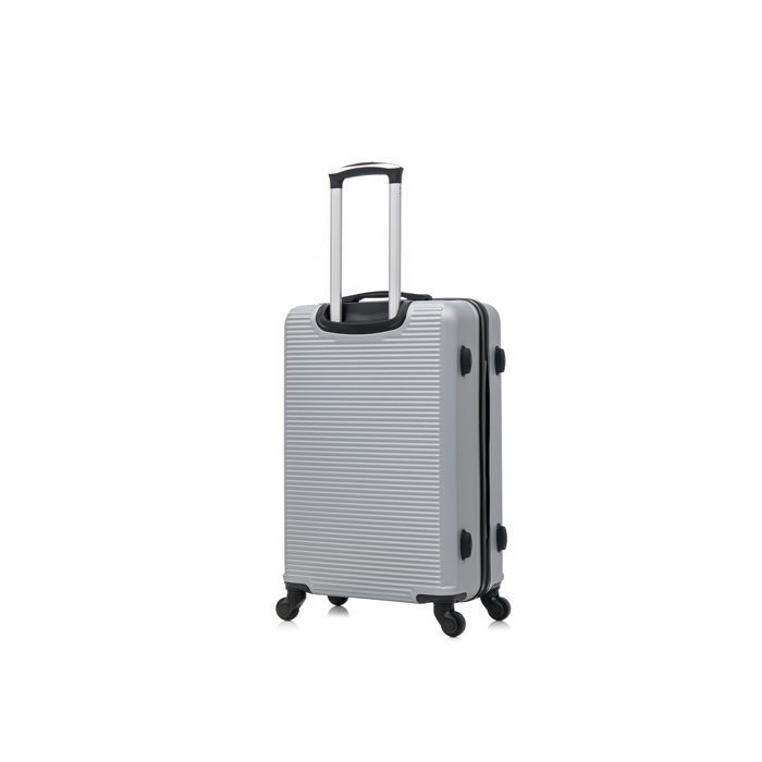 Valigia grande 75 cm 23 kg | Valigia da weekend CELIMS | Ruote a 360° | Lucchetto | Grigio