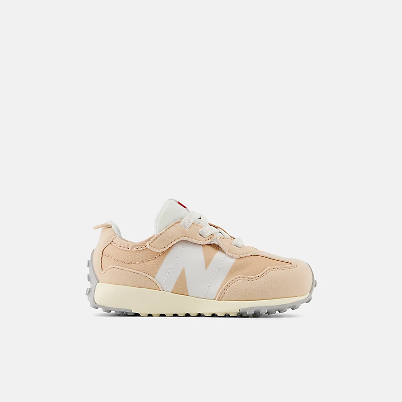 Chaussures pour enfants 327 NEW-B à fermeture auto-agrippante - Rose foncé vintage avec blanc