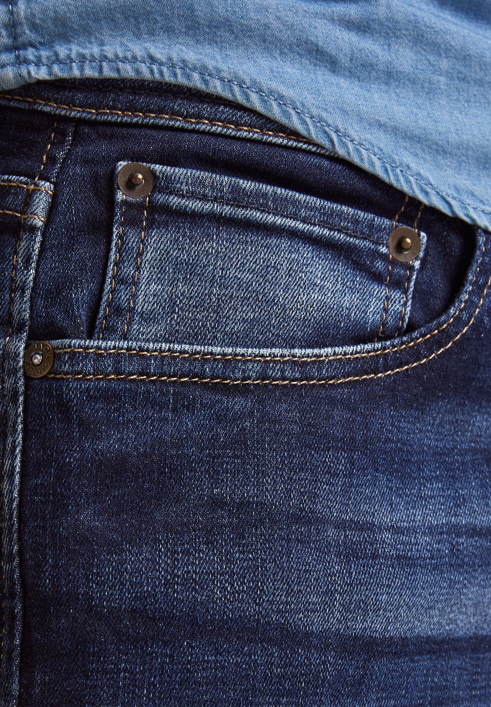 Jean droit Jack & Jones CLARK ORIGINAL - denim bleu