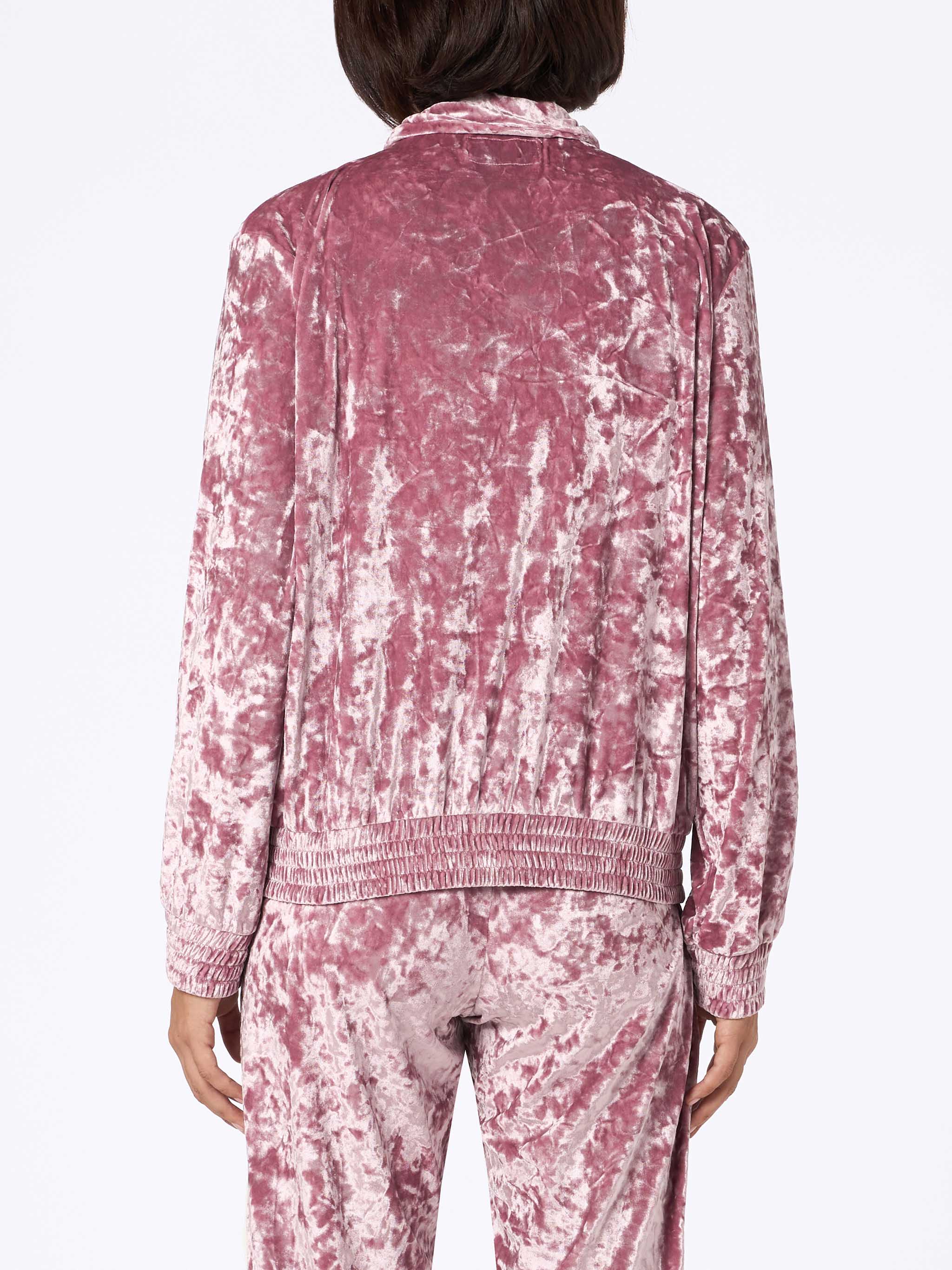 Moletom feminino Miriam rosa em chenille