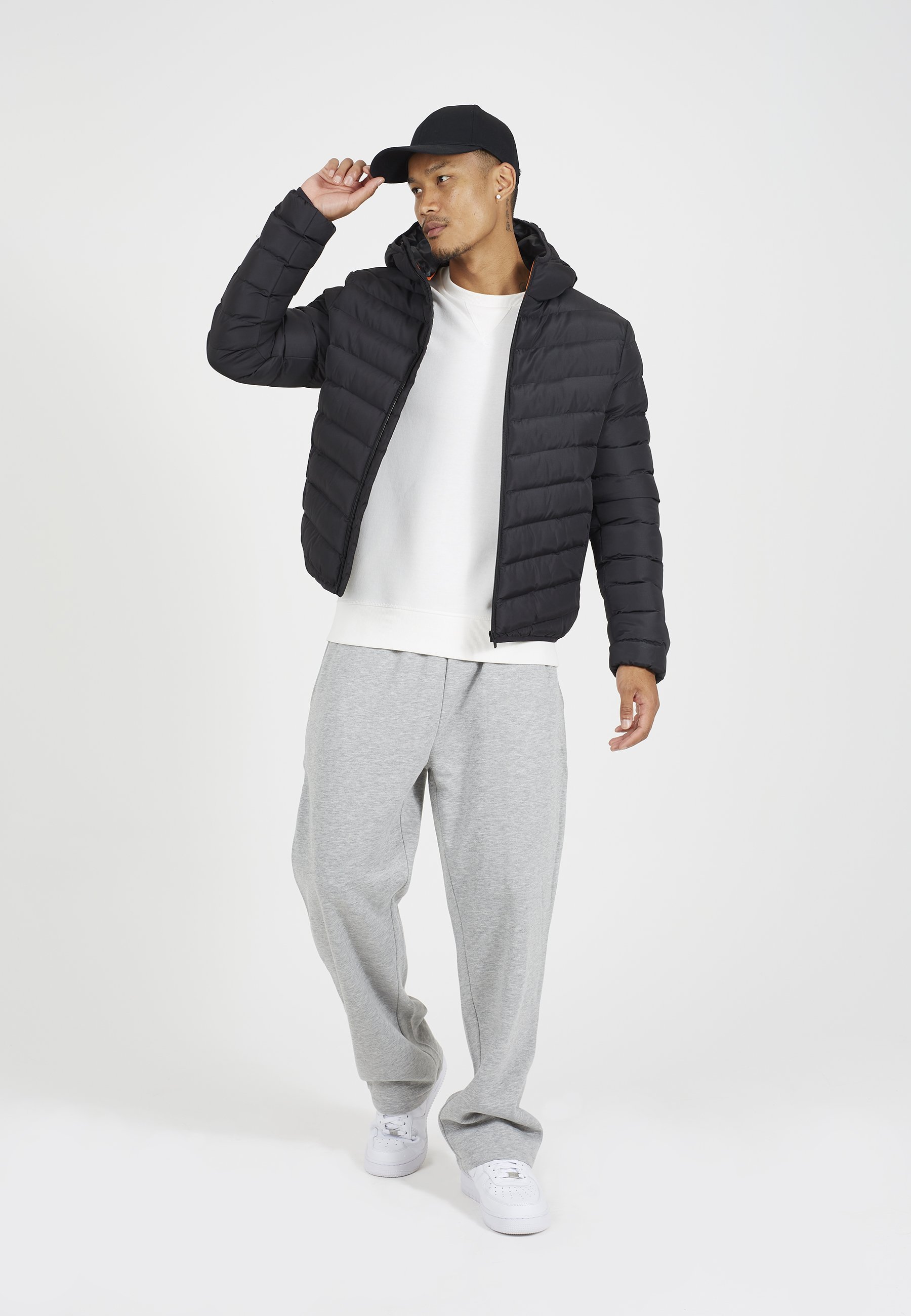 Brave Soul GRANTPLAIN TRANSITIONAL JACKET SLIM FIT - Giacca invernale - nera