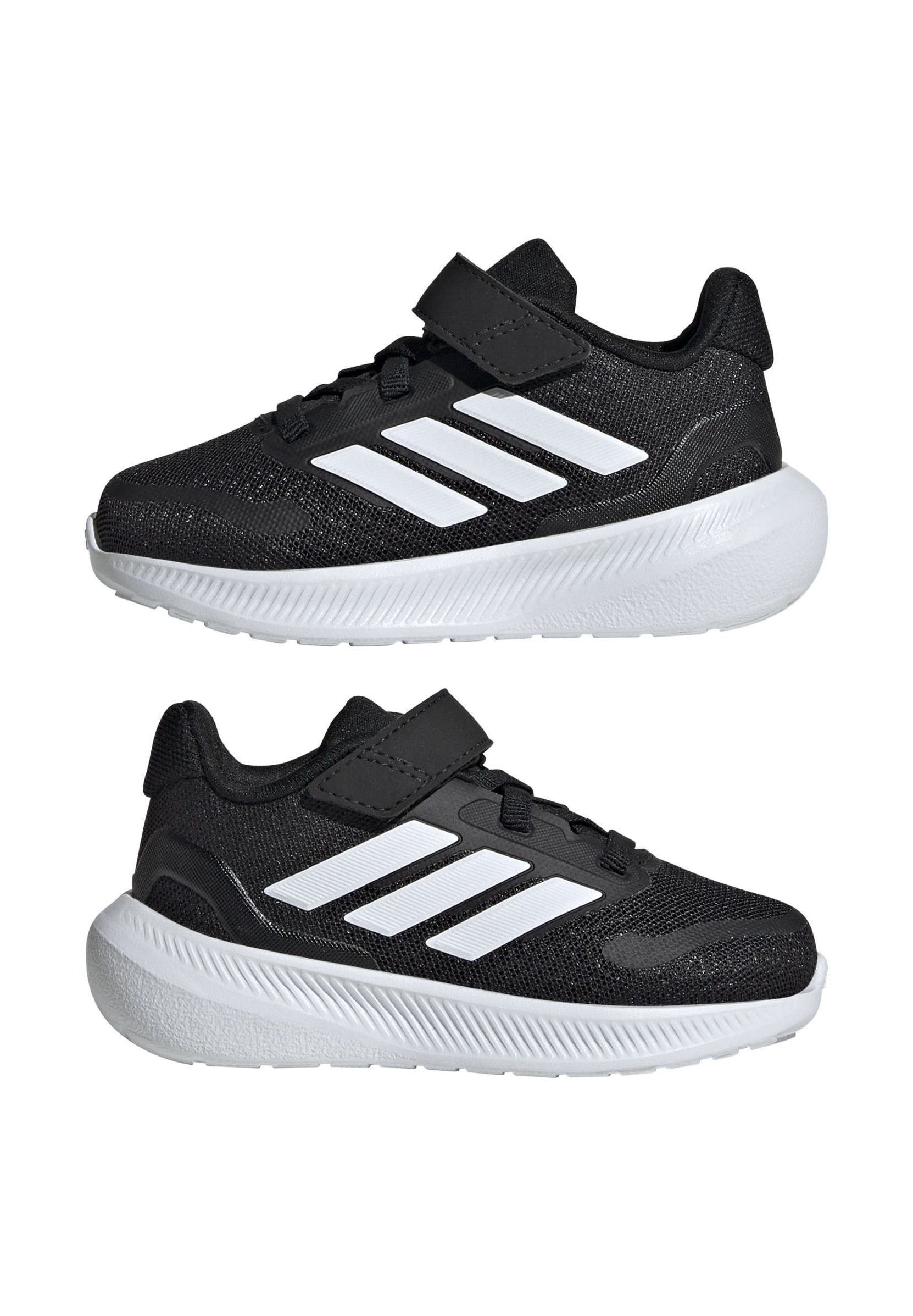 adidas Performance RUNFALCON UNISSEX - Tênis de corrida de rua - preto e branco