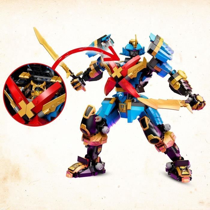 LEGO® NINJAGO 71775 Mech X Samurai di Nya, giocattolo mecha e personaggi per bambini