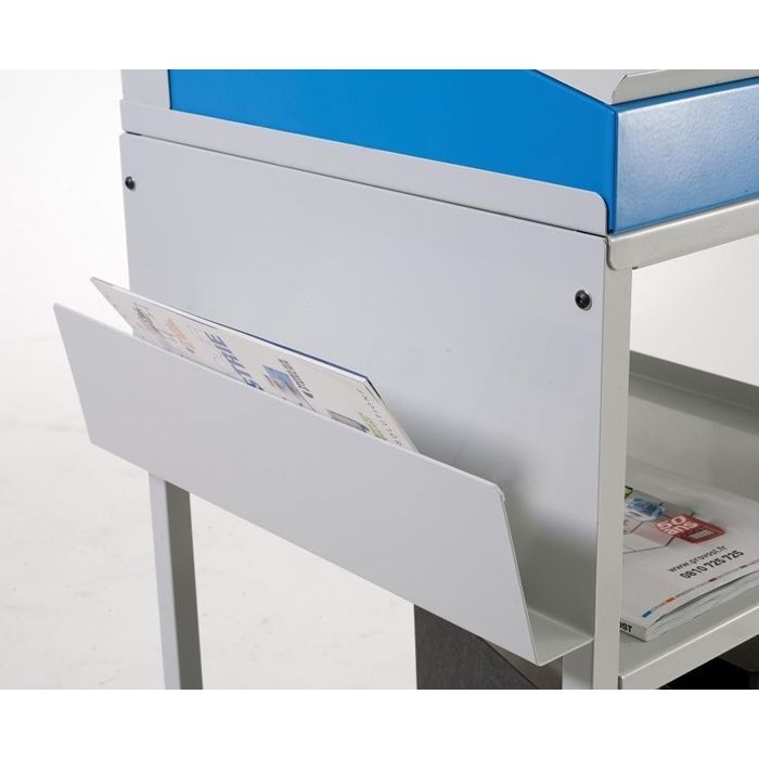 Porte-listing inox pour pupitre d'atelier