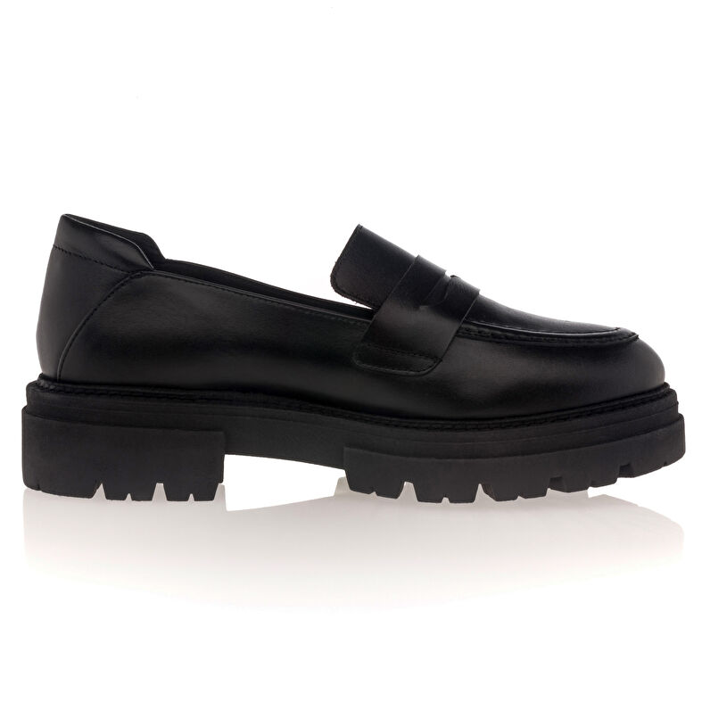 Svarte loafers/båtsko til dame