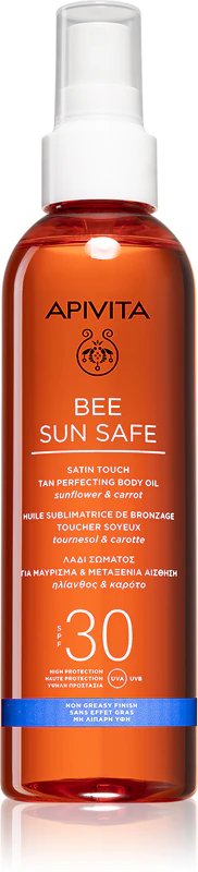 Óleo Apivita Bee Sun Safe Satin Touch FPS 30