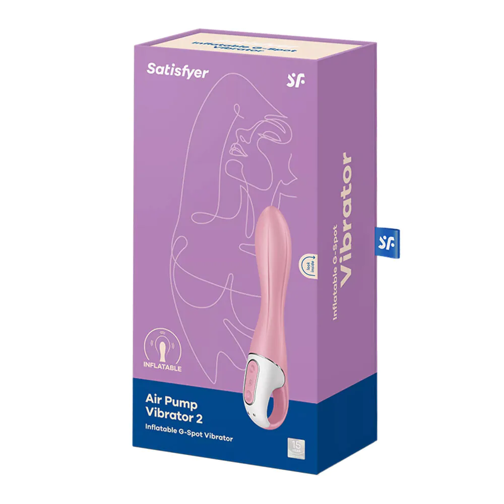 Satisfyer Masażer Air Pump VibratorLight Red