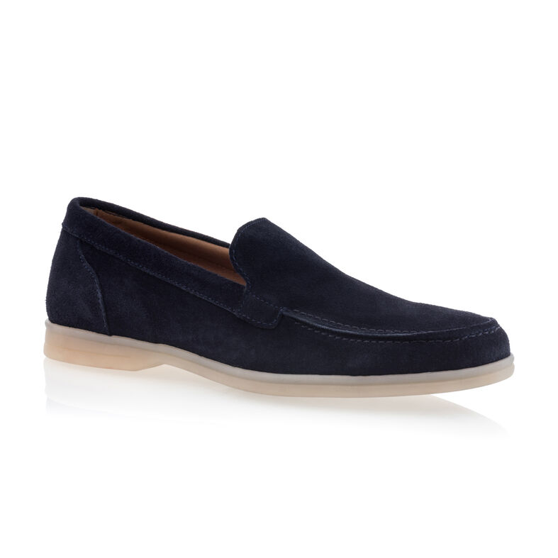 Mocasines/zapatos náuticos azules para hombre