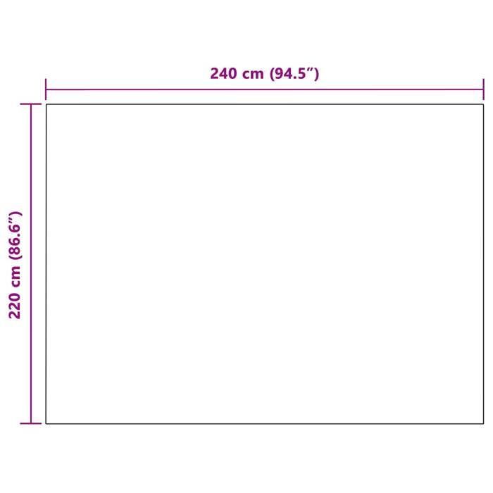 Manta - VIDAXL - Forro polar - Negra - 240 x 220 cm - Forro polar acogedor