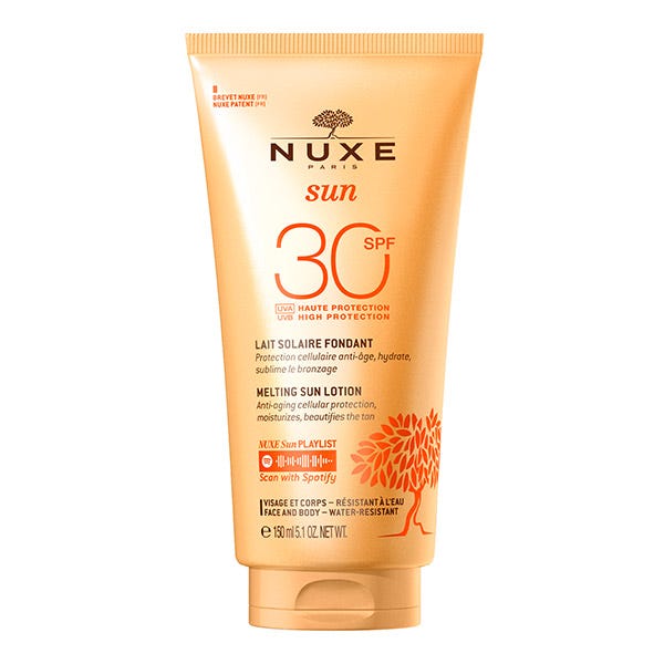 Nuxe Sun Delicious ansigts- og kropsmælk SPF 30 | 150 ml