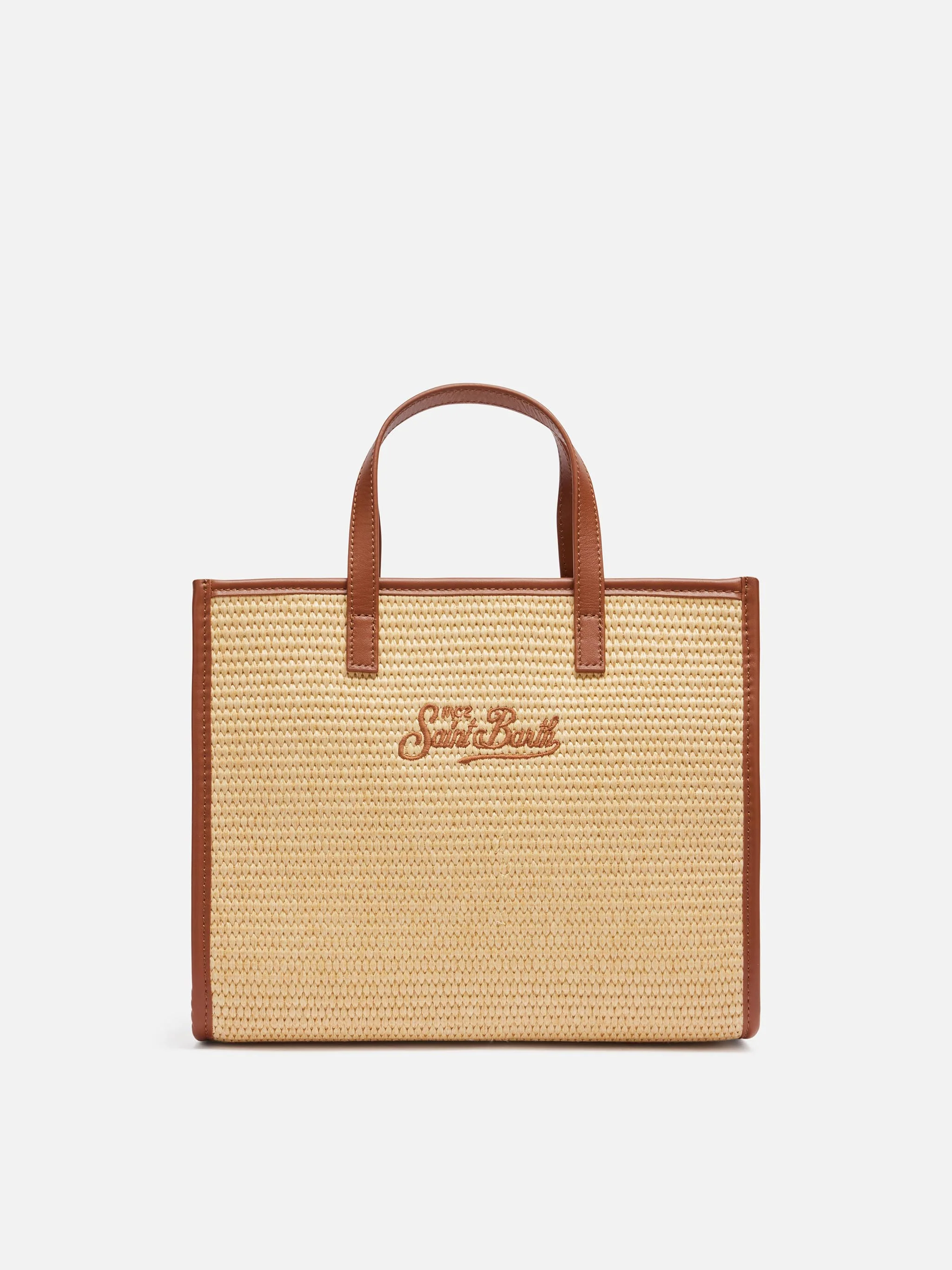 Vivian Midi handtas in beige stro-look